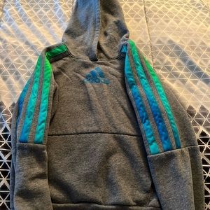 Two Adidas 2 piece sweat suits